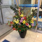 正月花の生け込み