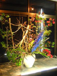 ウィンドーディスプレー（当花屋田平店にて）