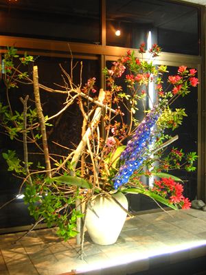 ウィンドーディスプレー（当花屋田平店にて）