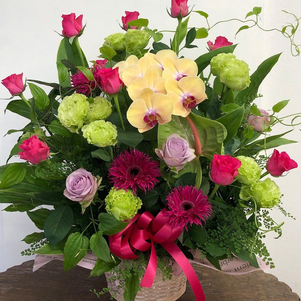 お祝い　フラワーアレンジメント　10000円