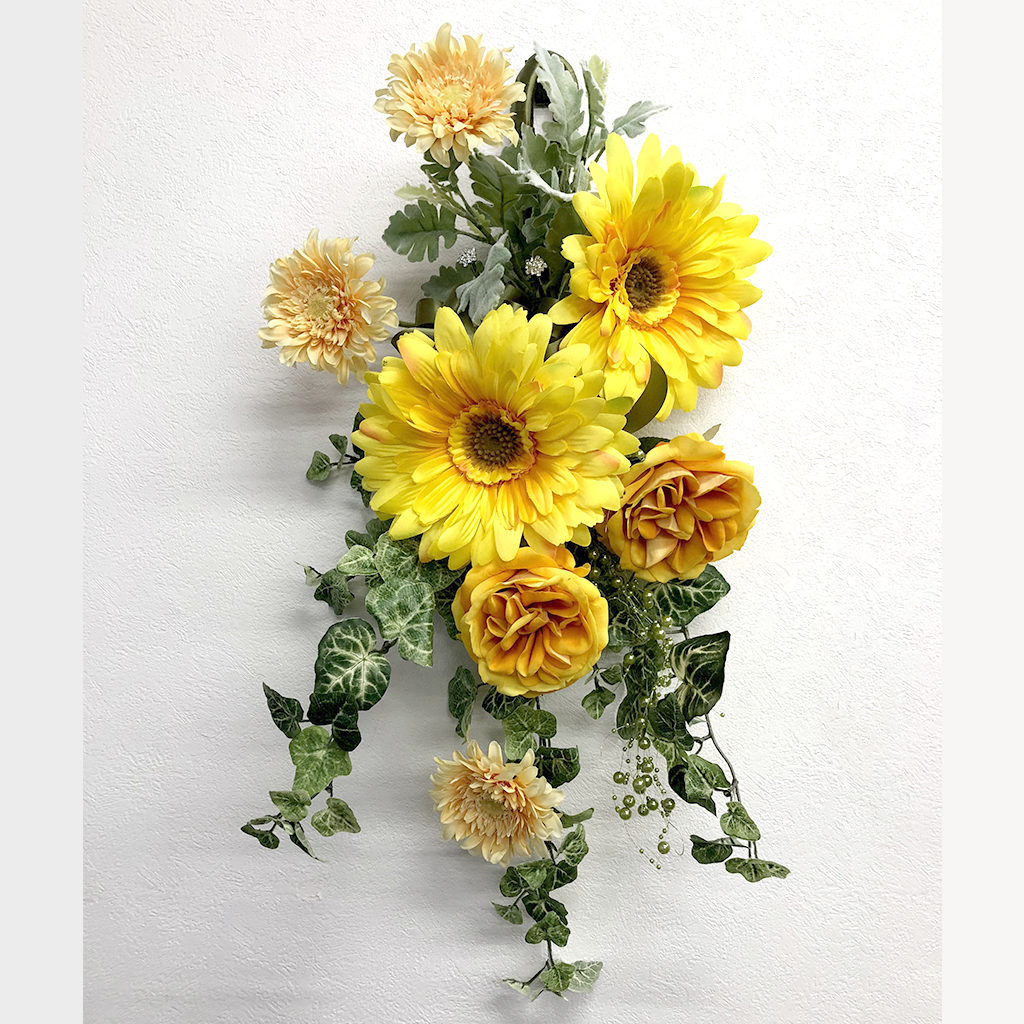 造花　壁掛け　ガーベラ