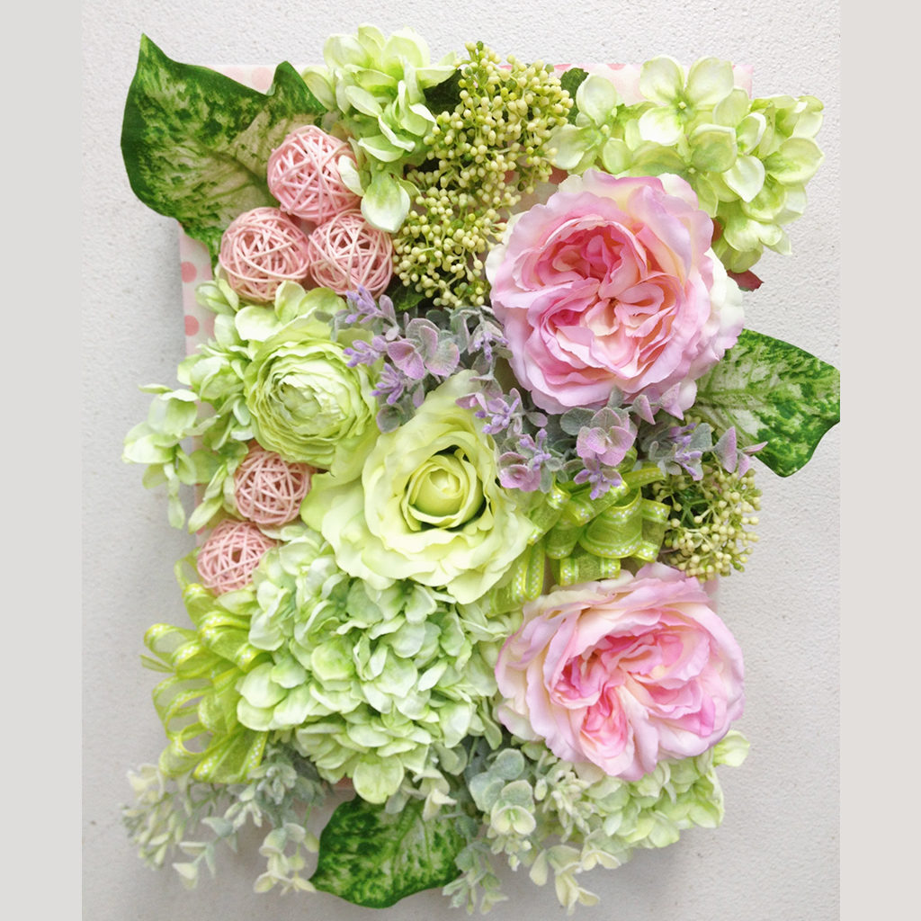 造花　壁掛け　バラ
