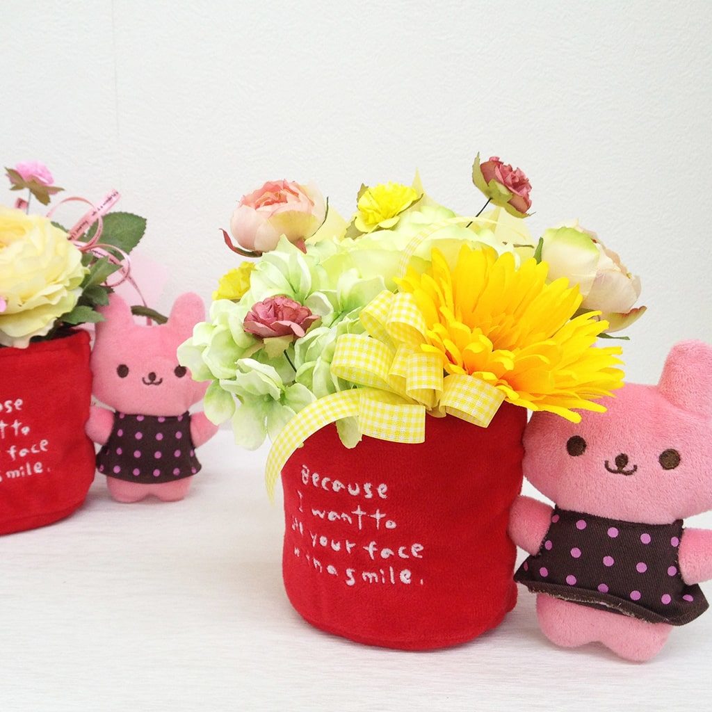 造花　かわいい　アレンジメント