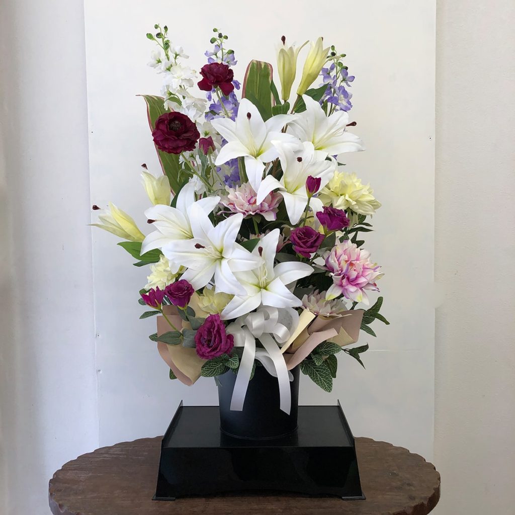 お悔やみ 造花 アレンジ