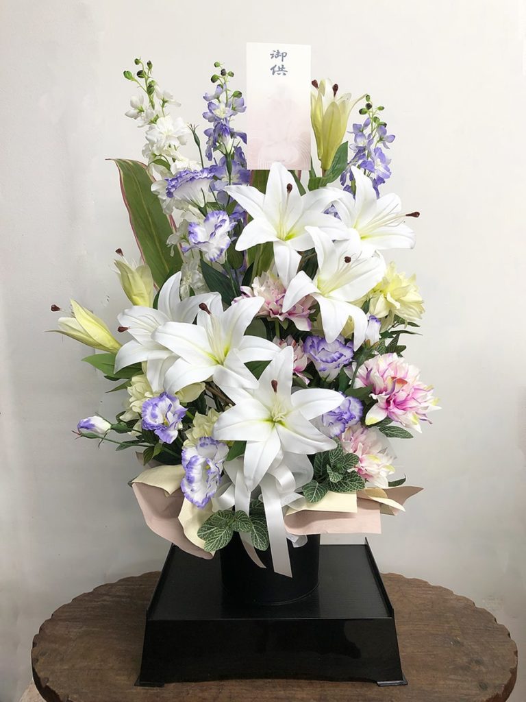 初盆 造花 アレンジメント