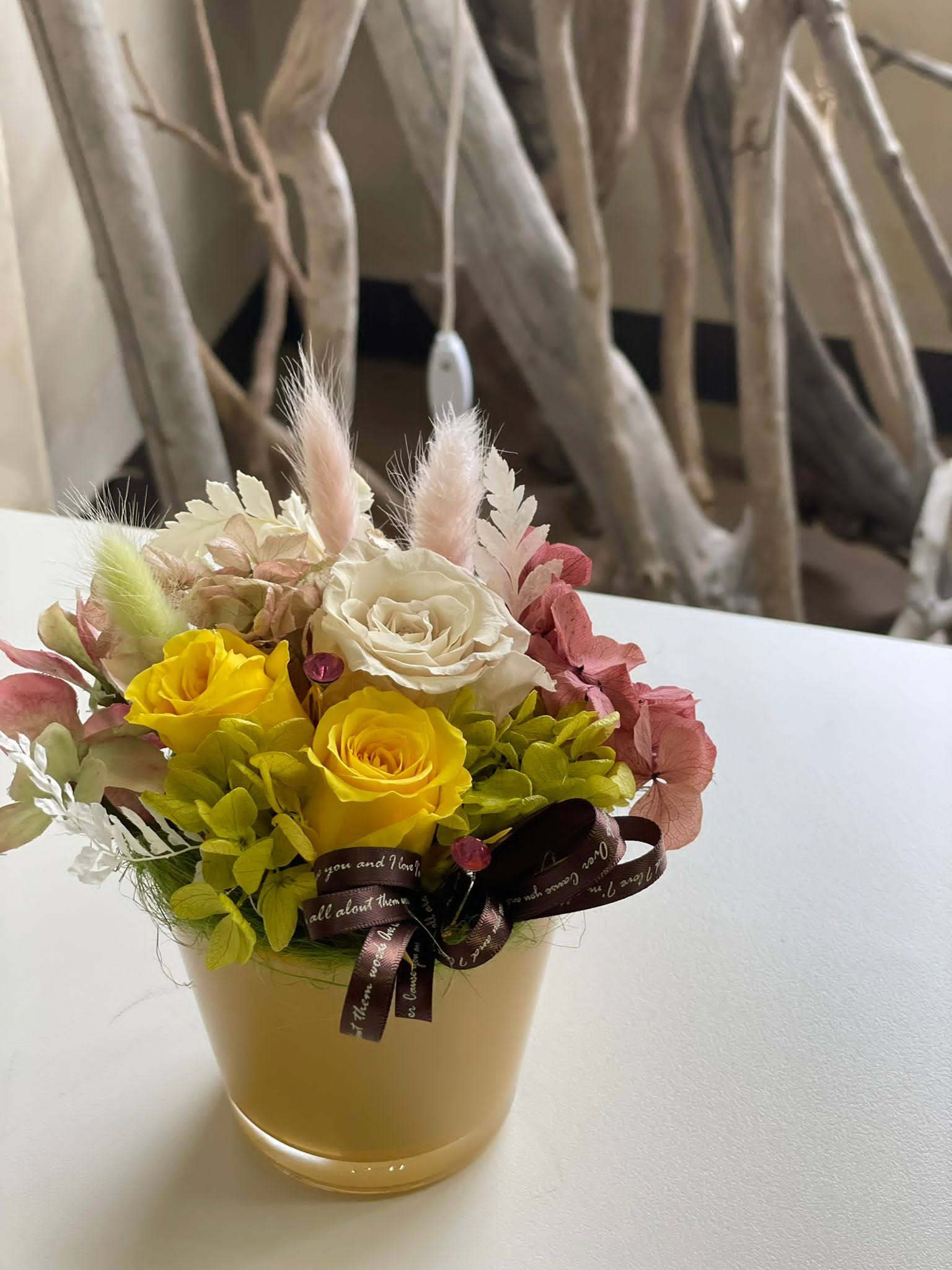 プリザーブドフラワー　アレンジメント 平戸市 タナカヤ花店