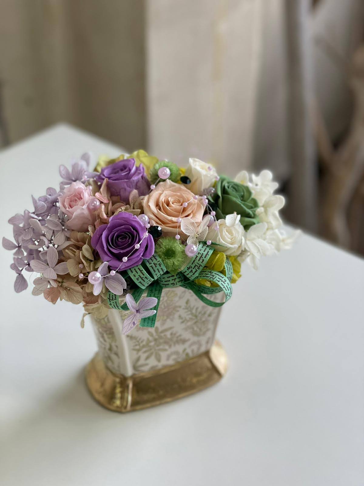 プリザーブドフラワー　アレンジメント 平戸市 タナカヤ花店