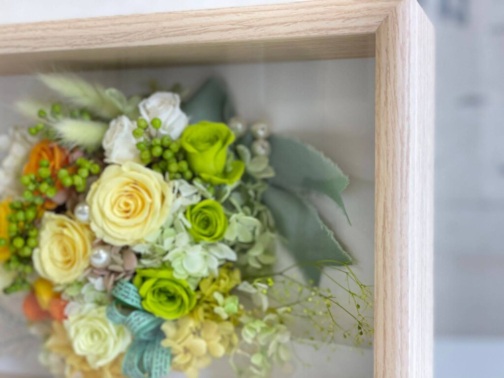 プリザーブドフラワー　壁掛け