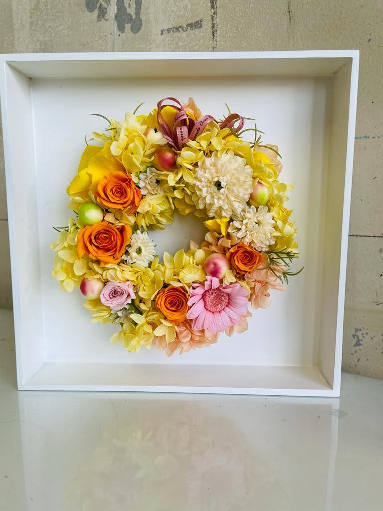 プリザーブドフラワー　壁掛け