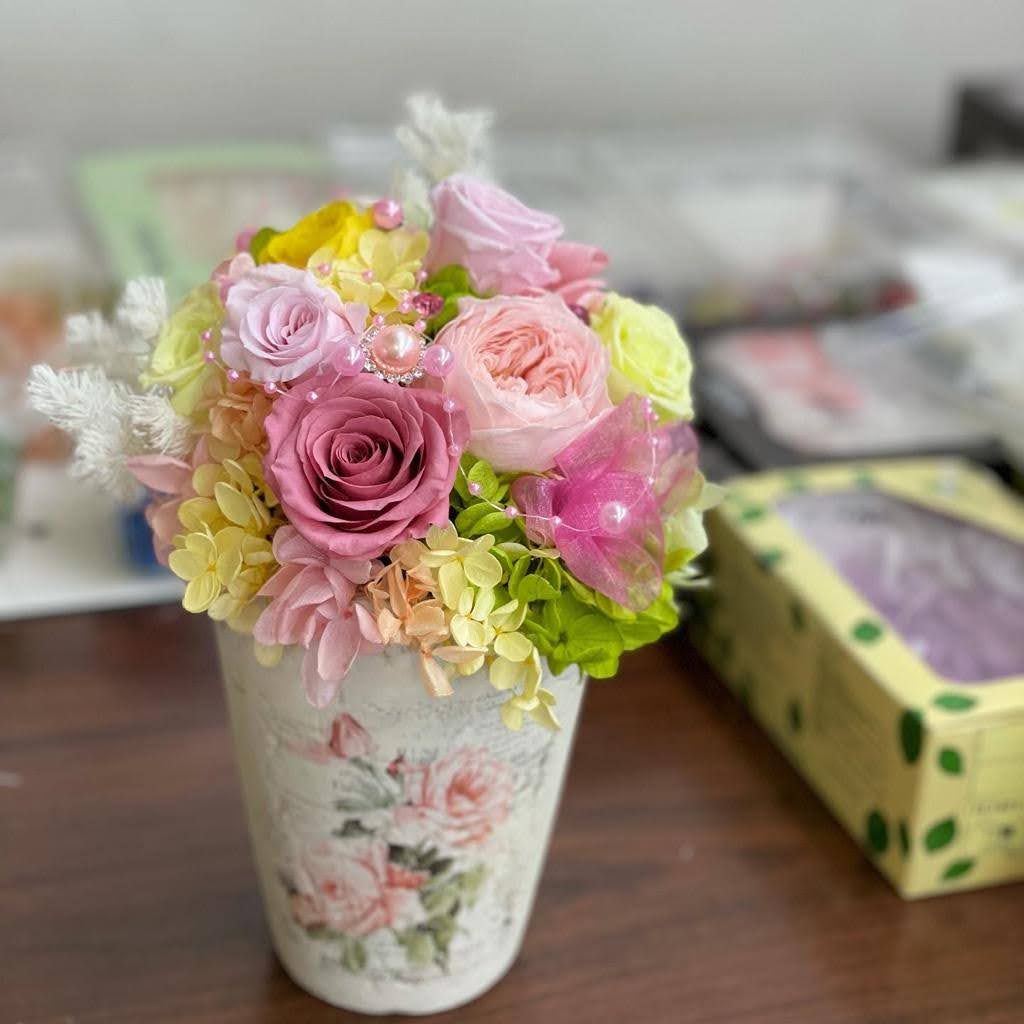 プリザーブドフラワー アレンジメント 平戸市 タナカヤ花店