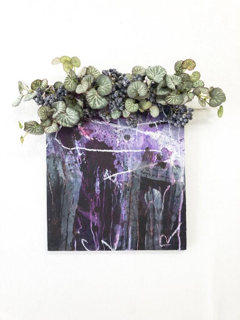 壁掛け　造花　アート　フェイクグリーン