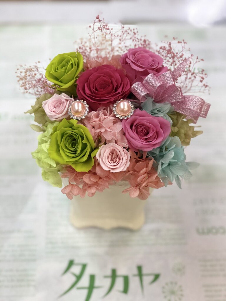 プリザーブドフラワー　アレンジメント