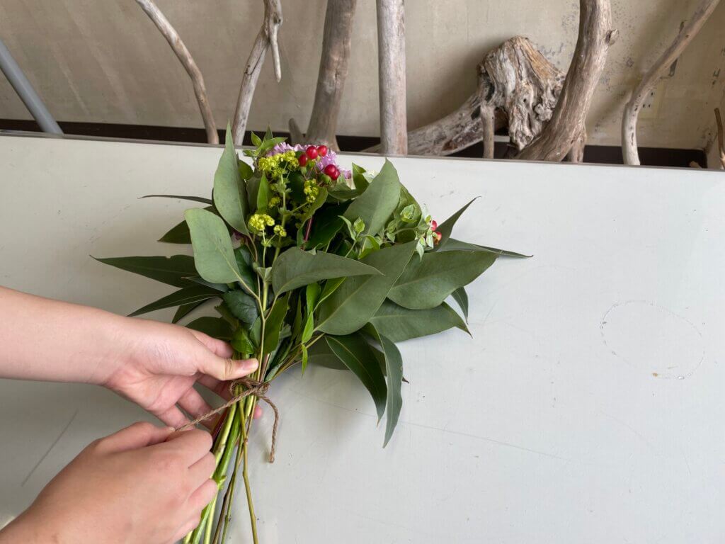 花束をもらったあと