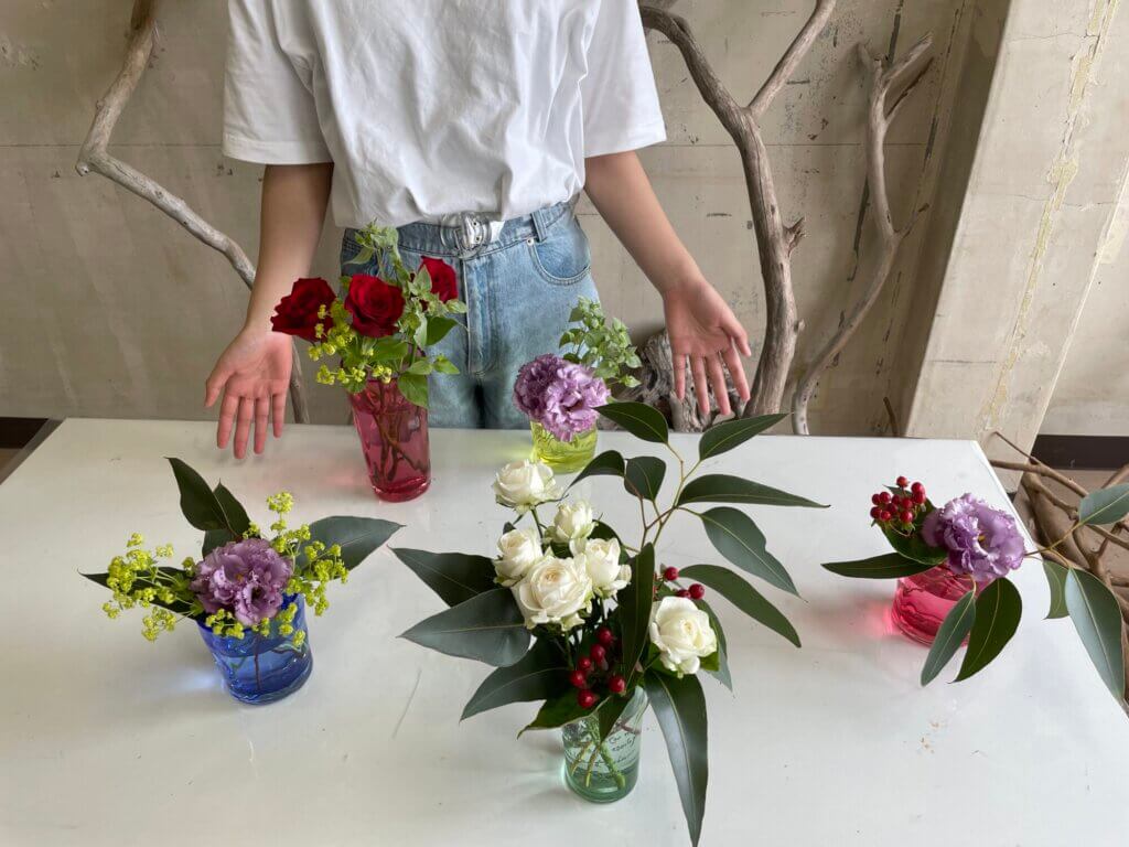 花束　飾り方