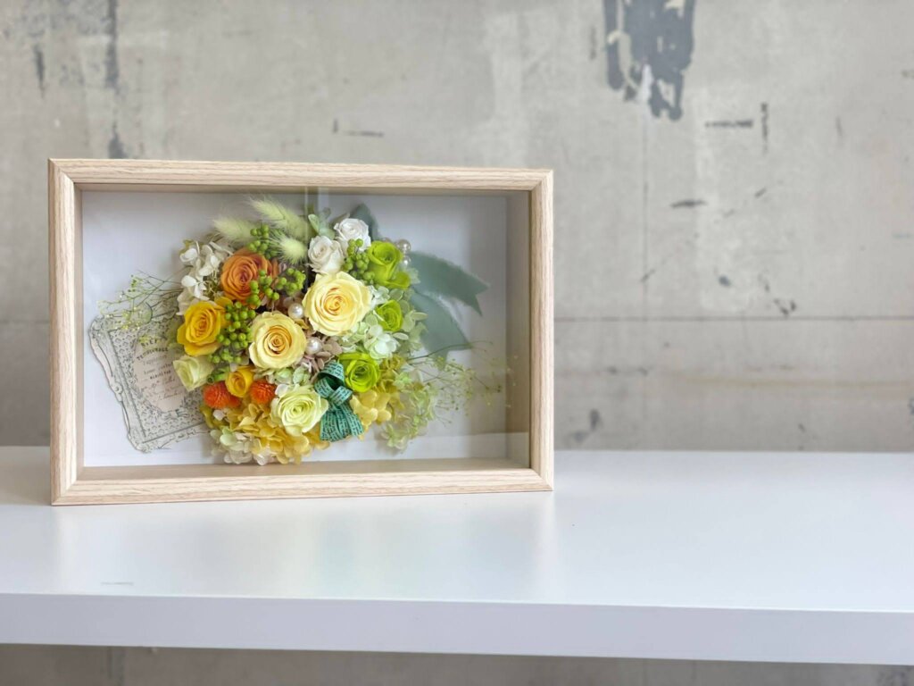 プリザーブドフラワー　壁掛け