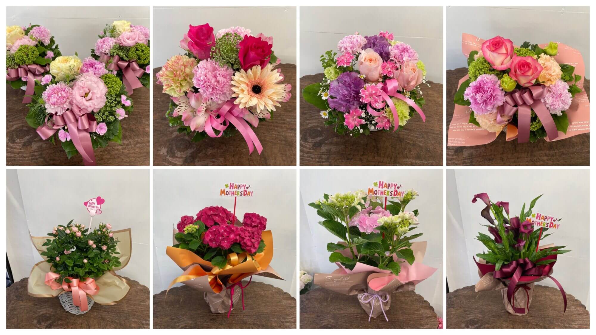 母の日のフラワーギフトの画像