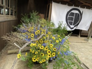 sumiya heritage hotel オープンの花飾り【平戸市のアルベルゴディフーゾタウン】