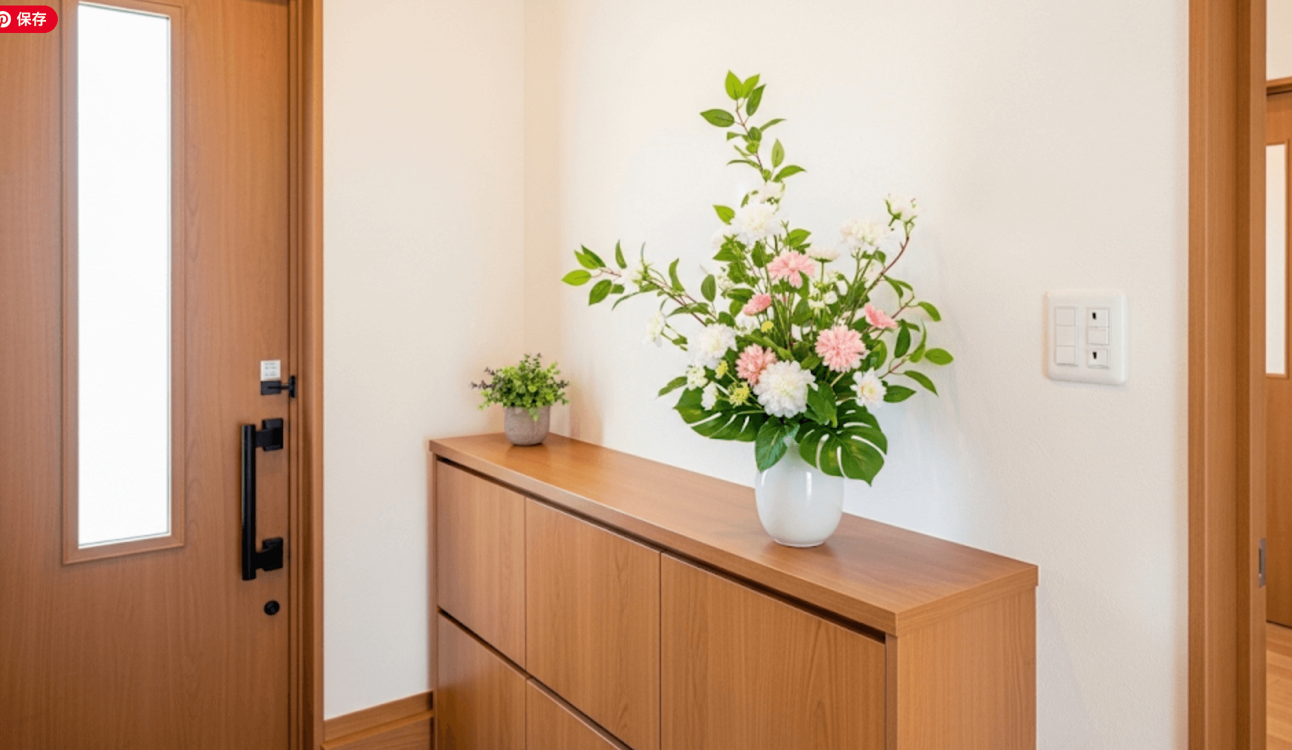 玄関への造花の飾り方でおしゃれな空間を演出！風水とコツを解説