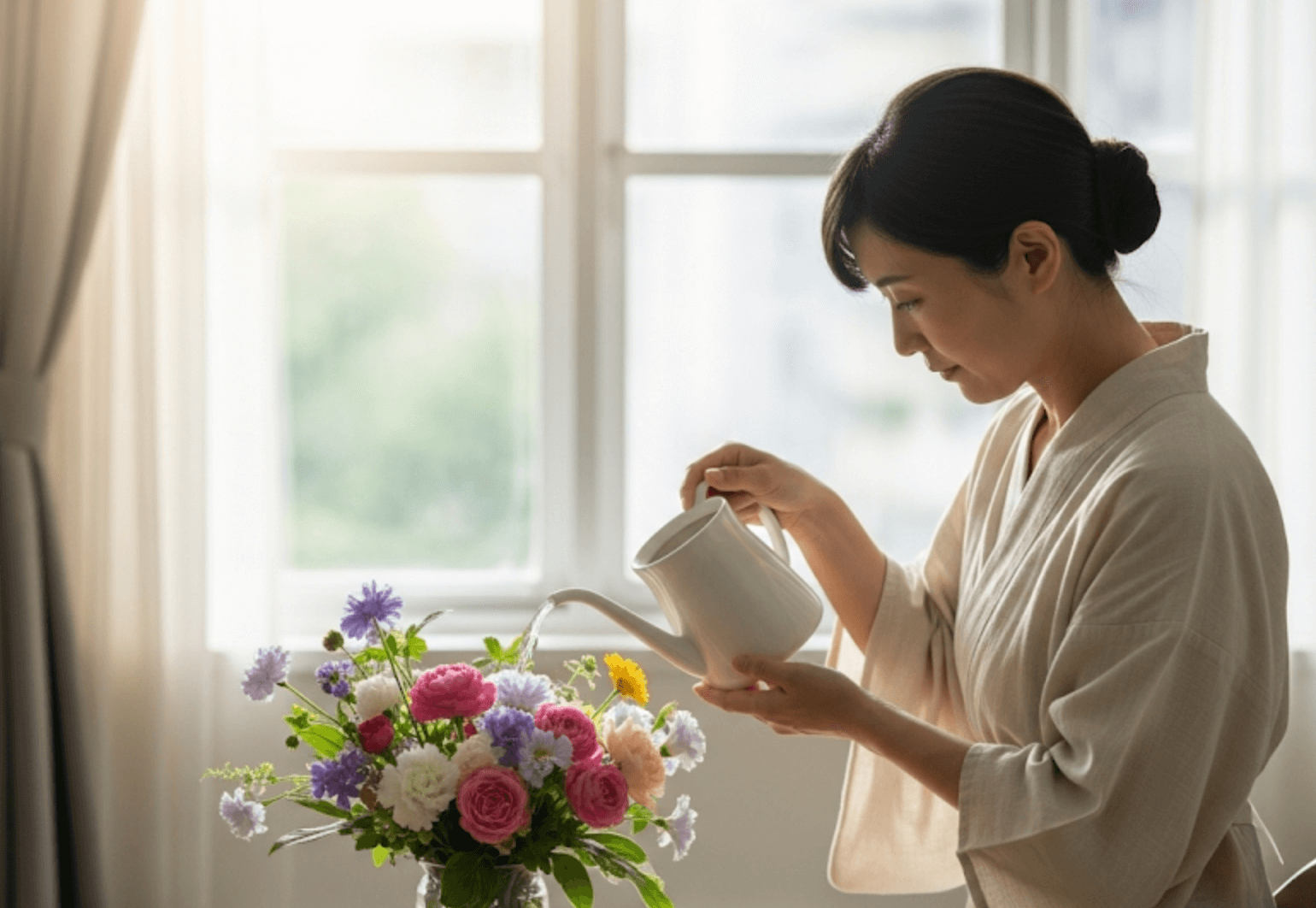 アレンジメントの水やり完全ガイド｜頻度や量、長持ちのコツを解説