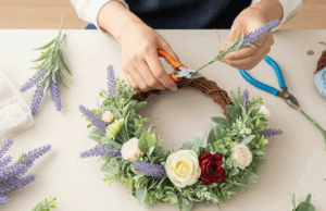 造花のリースの飾り方｜玄関をおしゃれにする手作りアイデアと季節のアレンジ